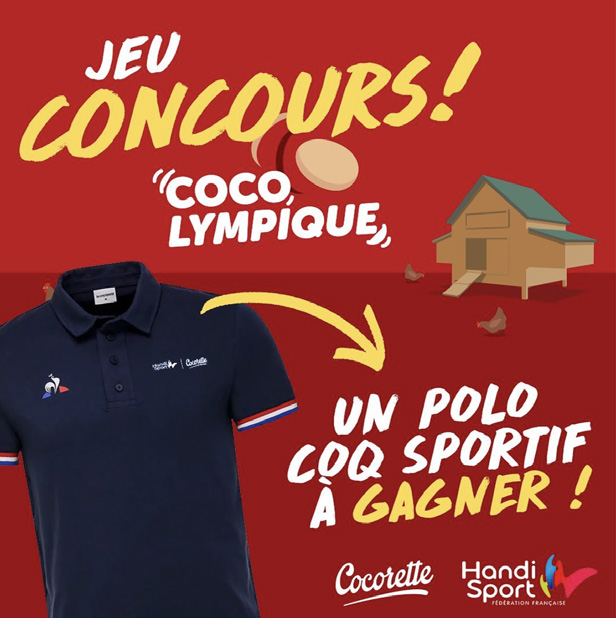 Jeu concours « cocolympique ». Un polo coq sportif à gagner.